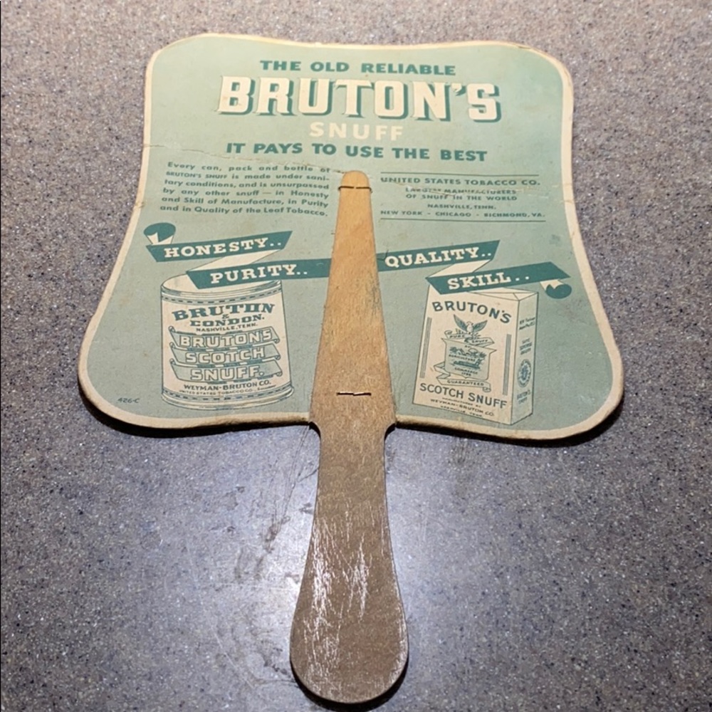 Vintage Hand-Held Paper Fans View 3